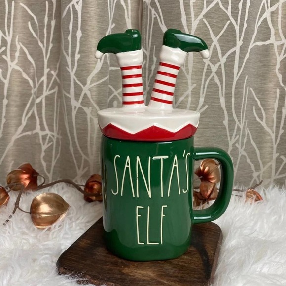 Rae Dunn elf gnome xmas CHRISTMAS KITCHEN COFFEE NEW HTF - Picture 6 of 6